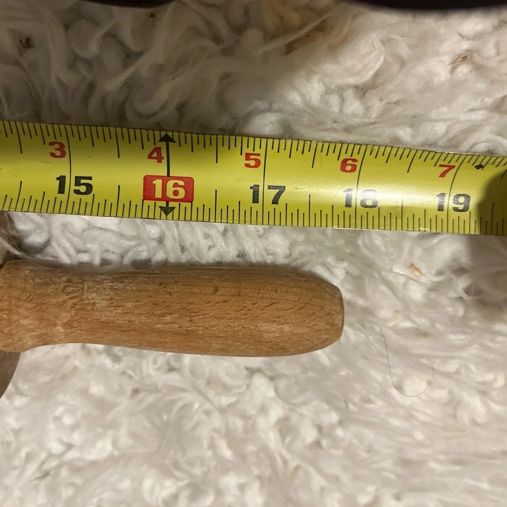 50%offw❤️ Vintage Wooden Rolling Pin/A&J flour blender HG004 in pantry p05